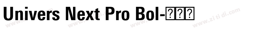 Univers Next Pro Bol字体转换